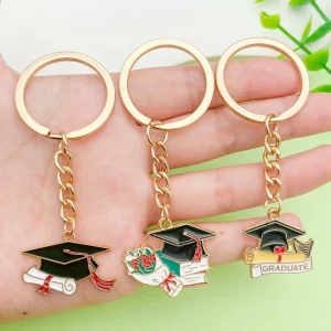 Graduation Keychain Grad Cap Book Charms Pendant Elegant Keepsake Bag Charm Ideal Graduation Season Gift for Graduates