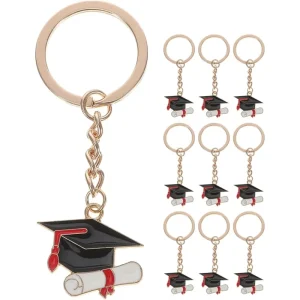 Graduation Keychains Key Chains Grad Cap Diploma Keyring Gift for Graduates Party Favors Bulk Celebration