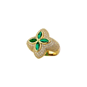 Green Zircon Full Iced Out Fashion Rings for Men and Women for Wedding and Engagement Fashion Jewelry