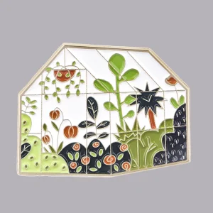 Greenhouse Sunshine Flower Enamel Pins for Women and Men Fashion Brooch Badges on Backpack Accessories