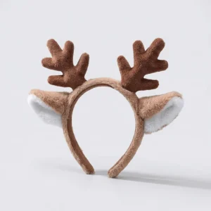 H0002 Christmas Headband Snowflake Deer Ear Headband Deer Headband in Stock Festival Head Accessories