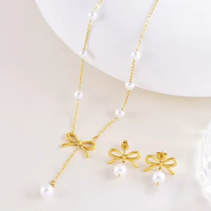 HONGXINXING Fashion Stainless Steel Blade Chain Necklace Cute Women’s Daily Wear Gift Jewelry Made in China Model 1120b 2