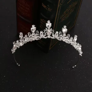 Hair Accessories Crown Alloy Diamond Bridal Wedding Headwear Princess Crown