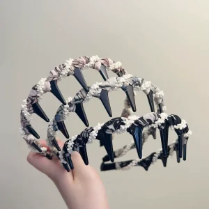 Hair Accessories Lots Cross Hair Accessories for Braids Hair Bands with Pearls