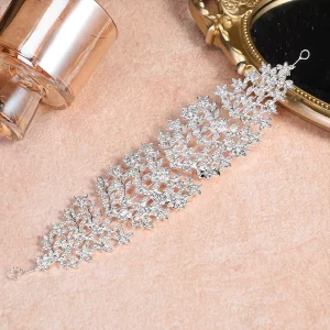 Hair Accessories Sparkling Diamond Branches Leaves Bridal Hair Accessories Paired with Hair Accessories Women