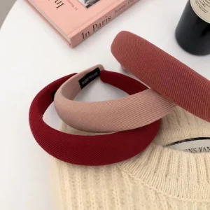 Hair Accessories Women’s High Quality Fabric Headband Fashion Purecolor for Women