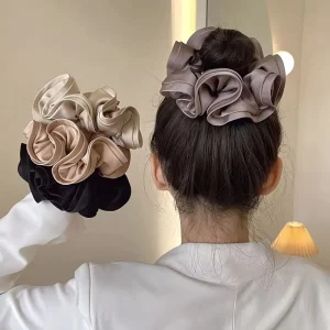 Hair Accessories for Women Girls Soft Oversize Satin Hair Scrunchies Elastic Hair Ties Hairbands