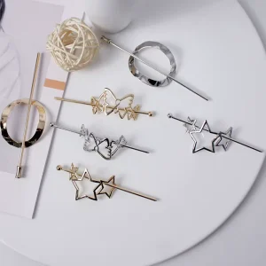 Hair Accessories for Women Long Hair Korean European American Simple Modern Metal Hairpin Fashion All match Hair Stick