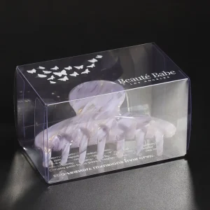 Hair Clip Box Printing Clear Plastic Display Box Hair Clip Packaging Box Of Hair Clip For Girl