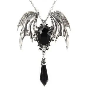 Halloween Retro Necklace Punk Jewelry Gothic Bat Wings Pendant Necklace