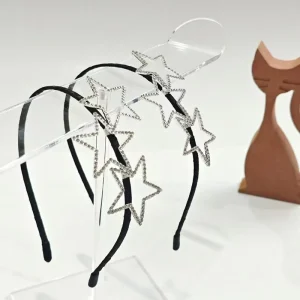 Hand Made High quality Elegant Women’s Hair Hoops Rhinestone Star Design Customizable Multi Functional Eco Friendly Durable