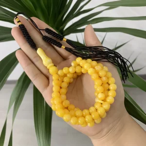 Handmade Acrylic 99 Beads Rosary Bracelet for Muslim Prayer
