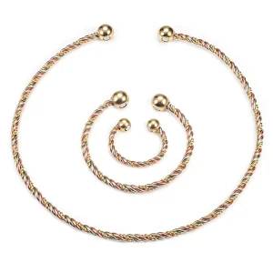 Handmade Adjustable Pure Wire Bangle Magnetic Therapy Copper Necklace for Arthritis Pain Relief