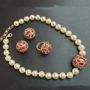 Handmade Beaded Necklaces for Women Chunky Choker Statement Necklace Jewelry