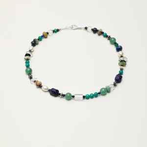 Handmade Bohemian Rice Seed Beaded Necklace for Women Colorful Heart Choker for Summer Wedding Party Gift