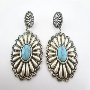 Handmade Colorful Unisex Bohemian Fashion Jewelry Accessories Zinc Alloy Antique Copper Plated Drop Earrings Crystal Rhinestone