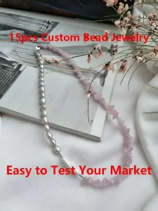 Handmade Freshwater Pearl and Irregular Crystal Necklace Dainty Pearl Beaded Jewelry for Women Gift Light Luxury Fashion Styles
