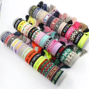 Handmade Friendship Bracelet Adjustable Tassel Wristband Braided Wrist Band Jewelry