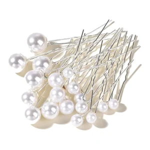 Handmade Full Pearls Alloy Bridal Hair Pin Clip Wedding Hair Sticker Women Jewelry Hair Accessories