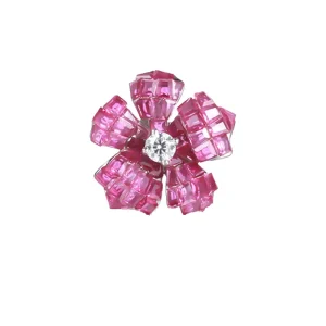 Handmade Gold Plated 925 Silver Fashion Design Brooch Bouquet Brooches