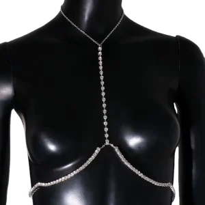 Handmade Gold Plated Crystal Rhinestone Body Jewelry for Women Party