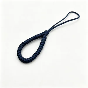 Handmade Knot Phone Lanyard Braided Wrist Strap With Finger Ring Anti lost Keychain Charm For Phone Accessories