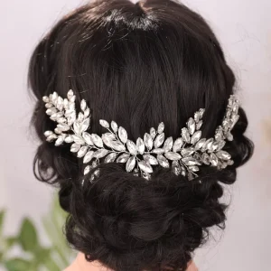 Handmade Pretty Elegant Wedding Bridal Rhinestones Hair Accessories for Women