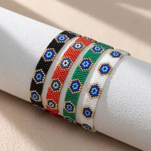 Handmade Women’s Bohemian Ethnic Style Fashion Bracelets Bangles Adjustable Stylish Geometric Accessory Best Bracelets for Women