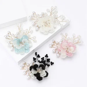 Handmade Woven Flower Fashion Jewelry Brooch with Unique Design Chest Flower Jewelry Brooch