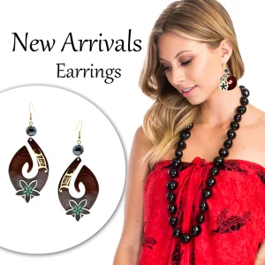 Hawaiian Earring Types Acrylic Acetate Tribal Earrings for Vacation Party Women Girls