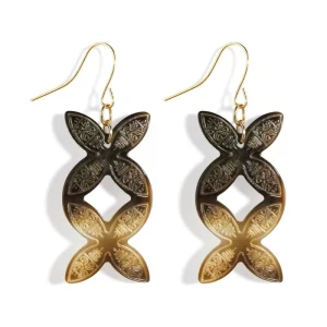 Hawaiian Mother of Pearl Tribal Handmade Gold Earrings Cost Natural Shell Earrings Women