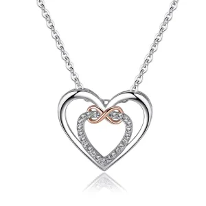 Heart Chains Necklace Infinite Love Memorial Mothers Day Gift Personalized Clavicle Fashion Jewelry