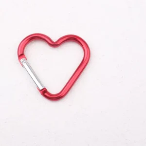 Heart Shaped Carabiner Cute Coquette Bag Charms Colorful Aluminum Heart Hooks for Girls Accessories Bulk