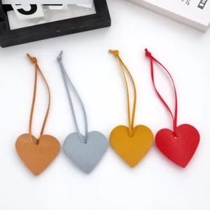 Heart Shaped PU Leather Bag Pendant Women Handbag Charms Bag Accessories