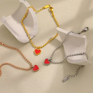 Heart Shaped Shell Women’s Bracelet Bohemian Stainless Steel Bracelet