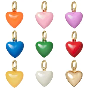Heart shaped Red Pendant Accessory Necklace for Couples’ Jewelry DIY Handmade Oil drop Pendant