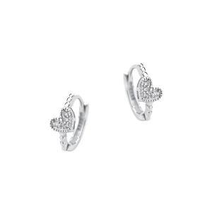 Heart shaped Zircon Earrings Niche and Simple Personalized Jewelry for Women