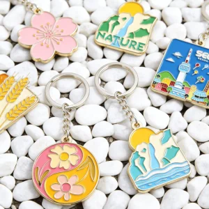 Heavy Duty High Grade Custom Metal Keychain Logo Personalized Zinc Alloy Key Ring Eco Friendly Industrial Promotion Branding
