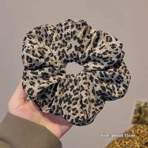 High Elasticity Hair Ties Leopard Print Women’s Hair Scrunchies