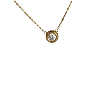 High End S925 Sterling Silver Round Zircon Fashion Pendant Valentine’s Day Necklace Jewelry for Women Gifts
