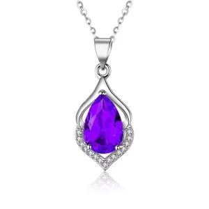 High-End Women’s Fashion Pendant Necklaces Cross-Border Popular Glass Crystal Layered Accessories for Women Light Luxury Style