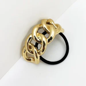 High Grade Alloy Headdress Hair Accessories U Shaped Chain Buckle Ponytail Hair Ring Minimalist Round Head Rope Hair