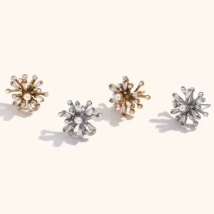 High Grade Stainless Steel Versatile Pearl Earrings for Women