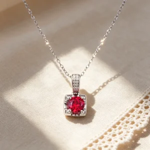 High Quality 925 Sterling Silver Platinum Plated Engagement Wedding Fashion Necklace for Women Gift FadeResistant Cubic Zirconia