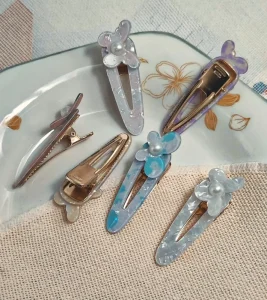 High Quality Acetate Flower Hair Clip for Women’s Hair Accessories