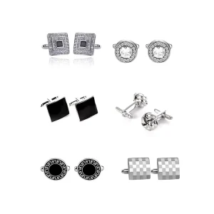 High Quality Best Selling Customized Cufflinks for Men Stock Unique Classic Metal Alloy Cufflinks