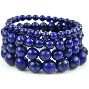 High Quality Blue Lapis Lazuli & Lazurite Bracelet Natural Stone Bead Fashion Jewelry Men Women Birthstone Gift Party Occasions