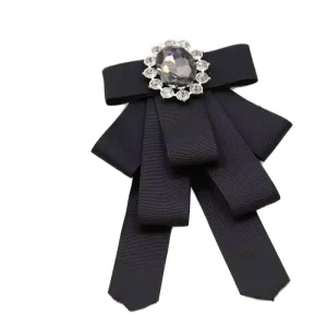 High Quality Clothing Accessories Fashion Jewelry Handmade Ribbon Bow Brooch for Women