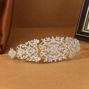 High Quality Crown for Child Hair Accessories Alloy Rhinestone Crystal Bling Tiaras and Coronas Party Crown Designer Bride Crown
