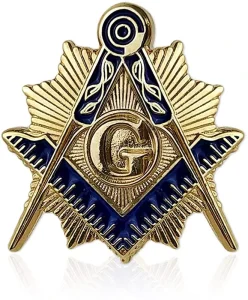 High Quality Custom 3D Freemason Lapel Pin Badge Square Compass Gold Enamel Mason Masonic Brooch Suit Accessory Gift For Men